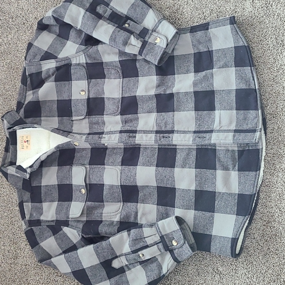 *NEW* Red Head fleece lined flannel coat